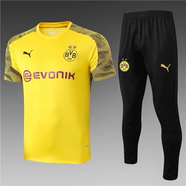 T-shirts manches courtes 2020 Borussia Dortmund jaune
